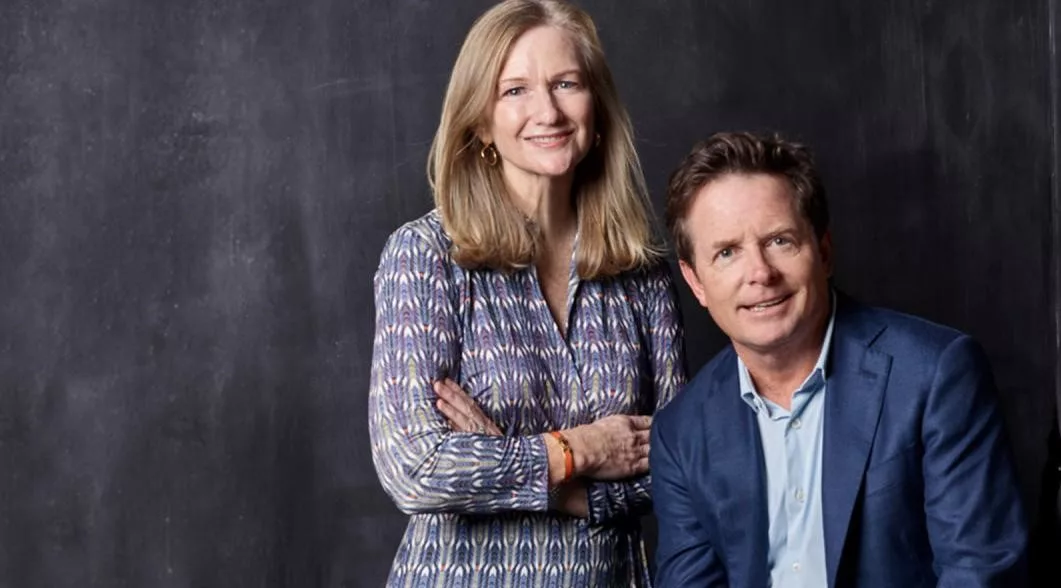 Michael J. Fox Foundation CEO Deborah W. Brooks and Co-Founder Michael J. Fox